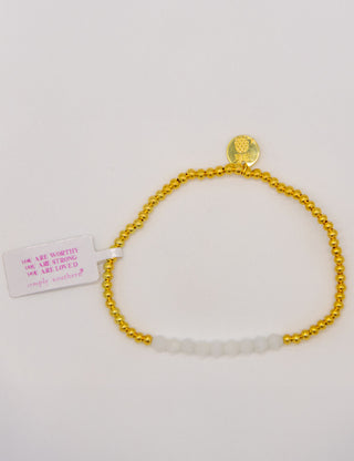 Simply Southern Gold Bracelet Pearl 2