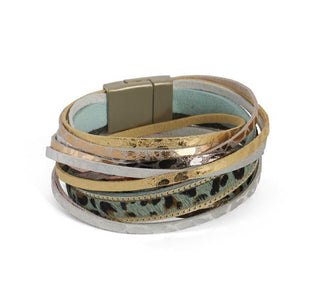Coco + Carmen Wild Thing Double-Wrap Bracelet - Lights