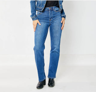 Judy Blue High Waist Hidden Button Fly Dad Jean 82556