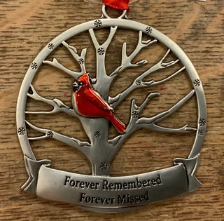 Cardinal Memorial Ornament