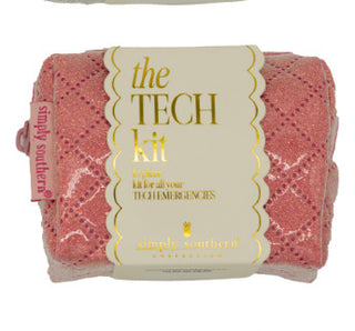 Simply Southern Mini Tech Bag Kit Pink Glitter