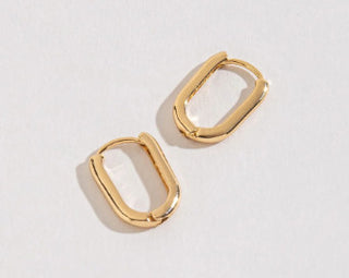Howard’s Small Link Huggie Hoop Earrings Gold