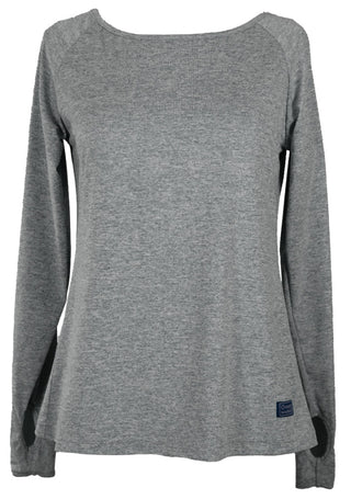 Simply Southern Long Sleeve Sport Top Heather Grey