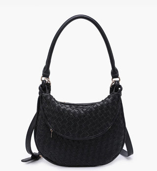 Jen & Co Kaylor Woven Crossbody Black M2686