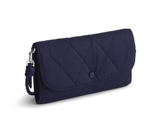 Vera Bradley Polyester Twill Wildwood Wallet Crossbody Peacoat