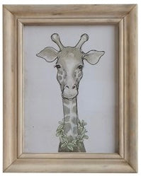 Wood Frame Wall Art w/ Animal