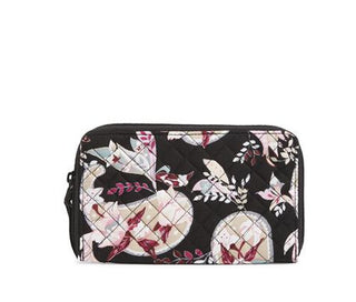 Vera Bradley RFID Deluxe Travel Wallet Botanical Paisley