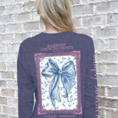 Simply Southern Long Sleeve She is Clothed Denim Heather