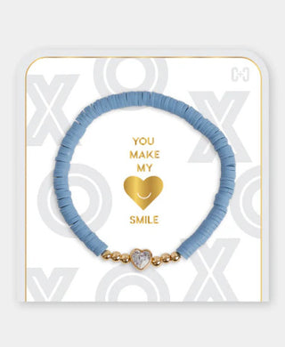 Coco & Carmen You Make My Heart Smile Stretch Bracelet