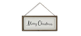 Wood and Metal Merry Christmas Sign