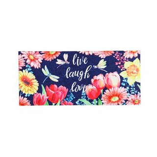 Live, Laugh, Love Flowers & Dragonfly Switch Mat