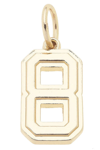Canvas Style Charmed Number Charm