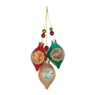 Triple Reflector Glass Ornament