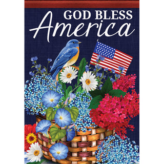 God Bless America Garden Flag