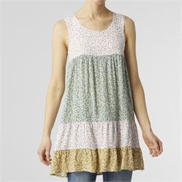 Coco+Carmen Jessie Patchwork Floral Seamless Tunic