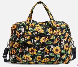 Vera Bradley Weekender Travel Bag Sunflowers