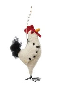 Felt Chicken Ornament