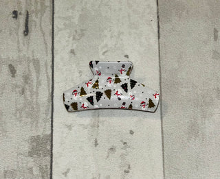 Love and Repeat Christmas Themed Hair Clip Snowman