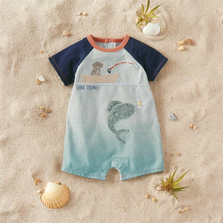Puppy & Fish Shortalls