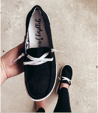 Gypsy Jazz Holly Canvas Slip On Black