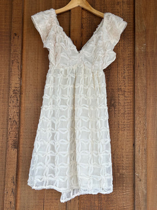 Sew in Love Bow Back Sleeveless Dress Ivory