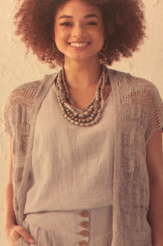 Charlie Paige Gray Knit Vest