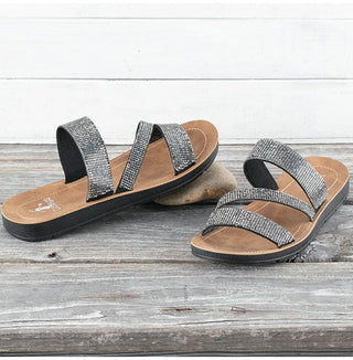 Corkys Kaplan Jeweled Black Sandal