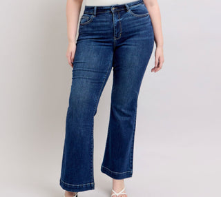 Judy Blue HW Petite Trouser Flare 82637