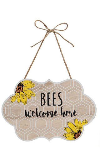 Wooden Bee Sign