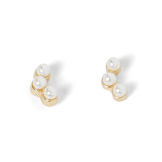 Whispers Trinity Pearl Stud Earrings WN004289