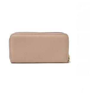Kedzie Eclipse Zip-Around Clutch Cream