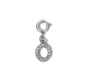 My Fun Colors Rhinestone Initial Silver O