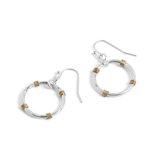 Whispers Wire Wrapped Circle Earrings WN004548