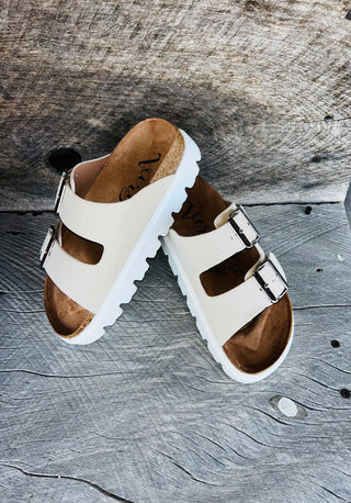Very G Jazmin Platform Sandal Cream