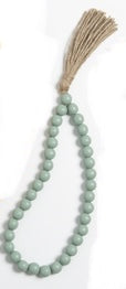 Autumn Wood Beaded Loop w/Tassel