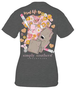 Simply Southern Scrub Life Graphite Heather T-Shirt