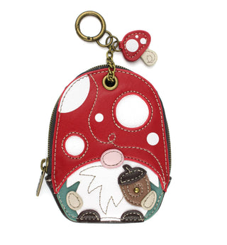 Chala Mini Coin Purse Keychain Gnome Red 638