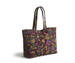 Vera Bradley Hathaway Tote Midnight Garden Paisley