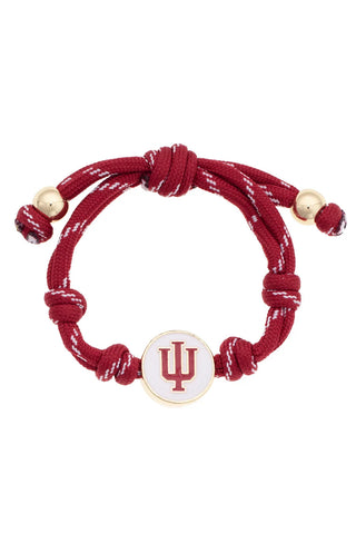 Canvas Style Indiana Hoosiers Logo Paracord Bracelet