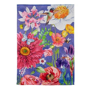English Garden Floral Garden Flag