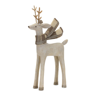 Resin Holiday Deer Figurine