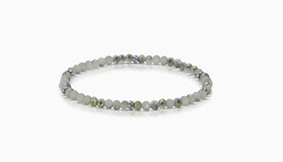 My Fun Colors Mini Crystal BraceletTwilight Sage Silver Accent