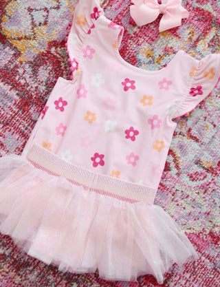 Mudpie Daisy Check Reversible Swimsuit