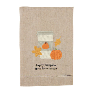 Mudpie Hem Stitched Towel Pumpkin Spice