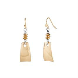 Whispers Gold Modern Stack Dangle Earrings WN004056