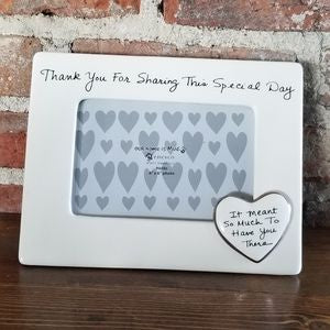 Thank You For Sharing This Special Day Frame
