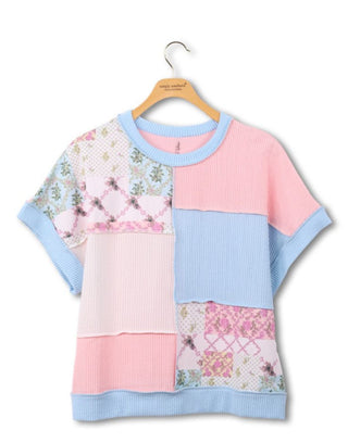 Simply Southern Corded Tee Tidal Patchwork