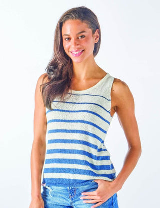 Simply Southern Knit Tank Palm Deep Sea