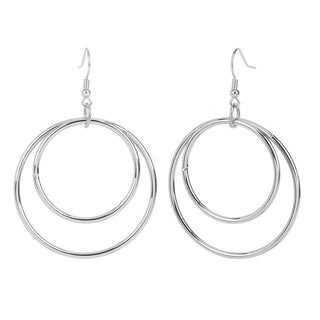Whispers Double Circle Dangle Earrings WN003044/45