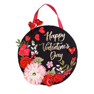 Valentine’s Day Floral Door Decor